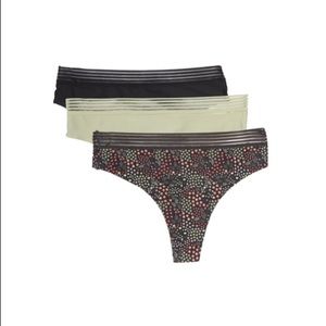Real underwear 3 pack laser cut thong women’s size XL. NWT